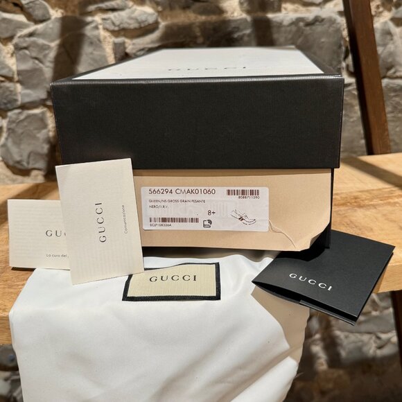 Gucci Black Suede Web Accent Driving Loafers - Picture 13 of 13